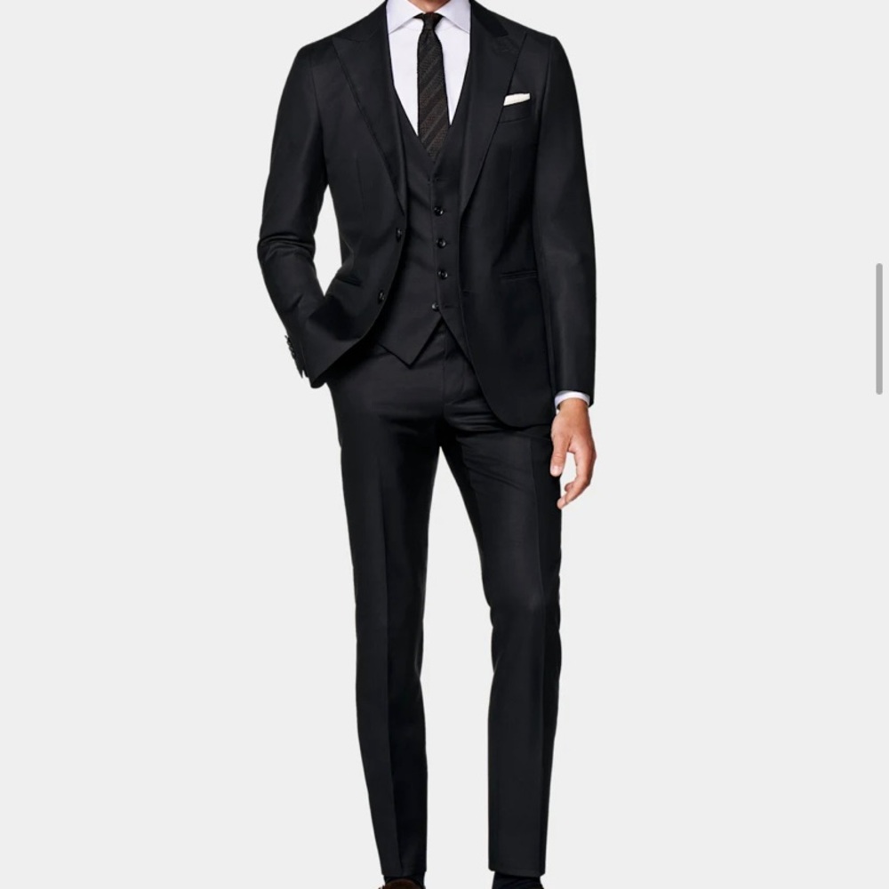 Mens BRAND NEW SUITSUPPLY 3 Piece Havana Suit Sz 36S, 30 Pants